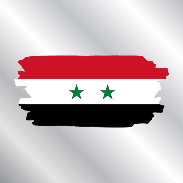 Ilustración de la plantilla de la bandera de Siria