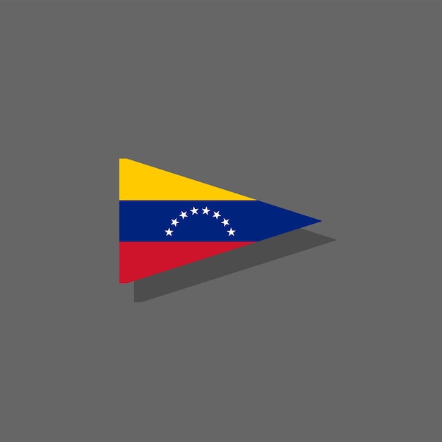 Ilustración de la plantilla de la bandera de Venezuela