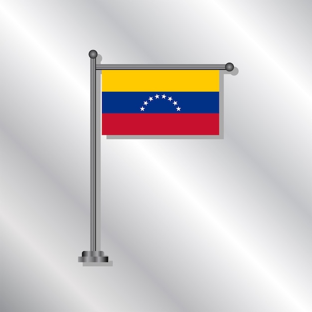 Ilustración de la plantilla de la bandera de Venezuela