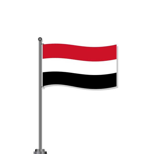 Ilustración de la plantilla de la bandera de Yemen