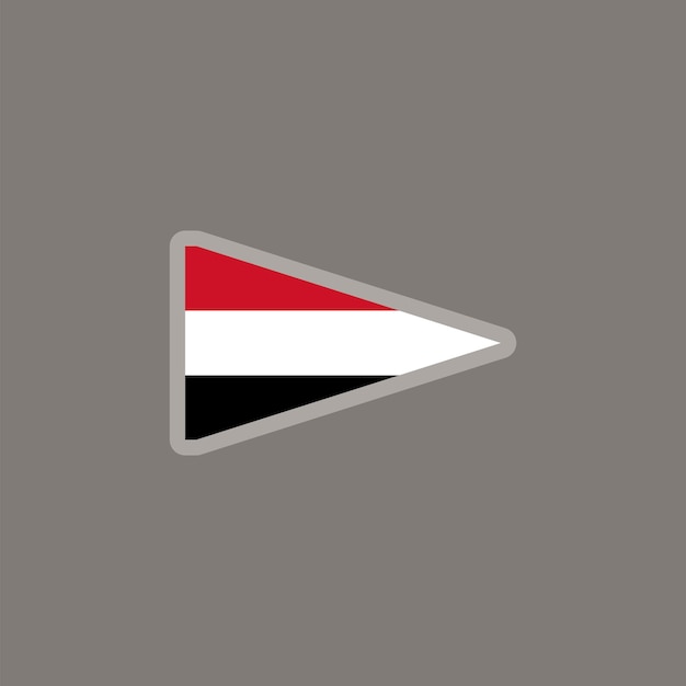 Ilustración de la plantilla de la bandera de Yemen
