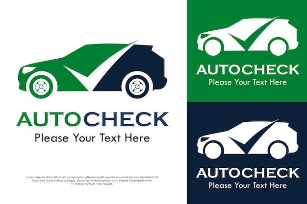 Ilustración de la plantilla de diseño de comprobación automática del logotipo