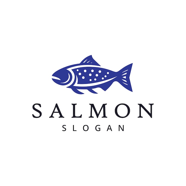 Ilustración de la plantilla de diseño del logotipo de la pesca