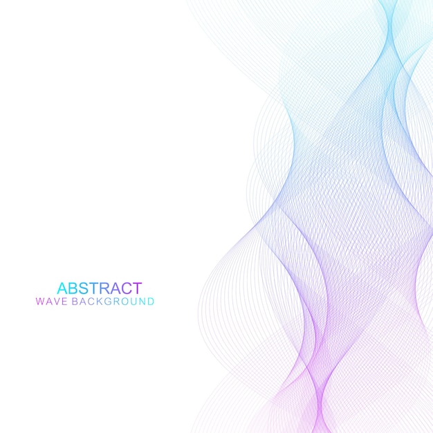 Ilustración de plantilla geométrica de fondo abstracto de onda