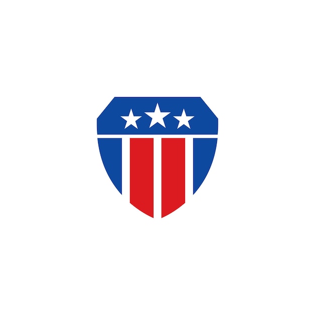 Ilustración de plantilla de icono de logotipo de insignia militar