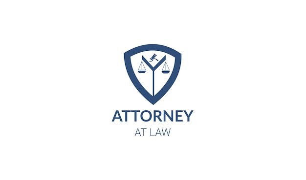 Ilustración de la plantilla del logotipo del bufete de abogados