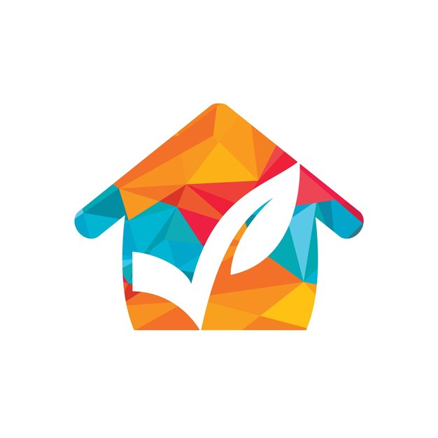 Ilustración de plantilla de logotipo de cheque orgánico