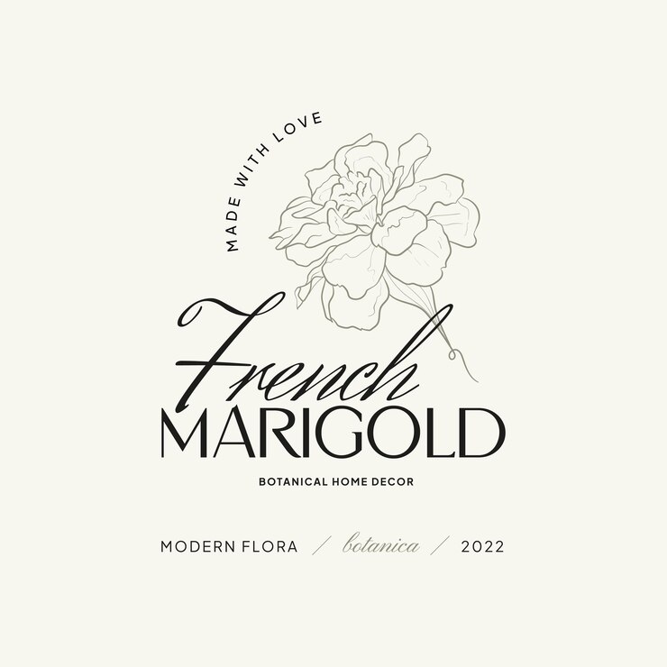Vector ilustración de plantilla de logotipo de flor vintage para marca