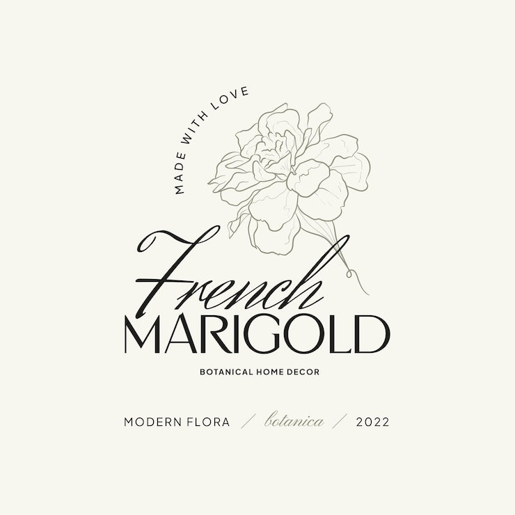 Vector ilustración de plantilla de logotipo de flor vintage para marca