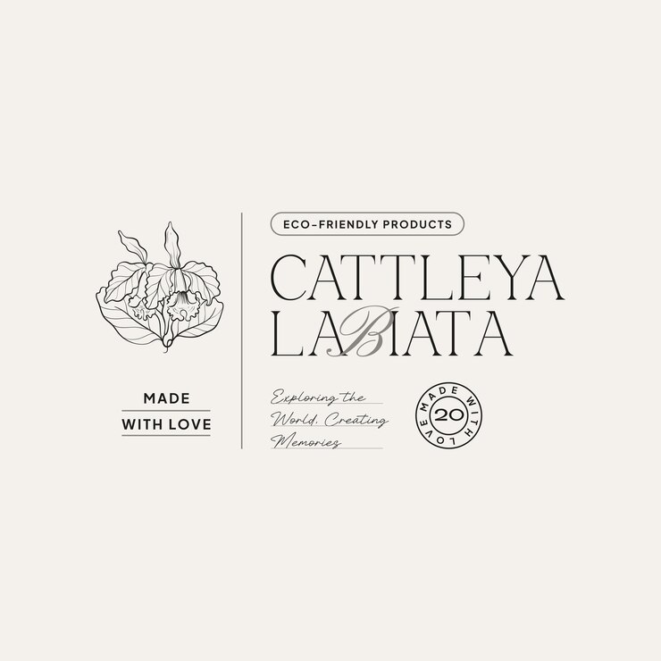 Vector ilustración de plantilla de logotipo de flor vintage para marca