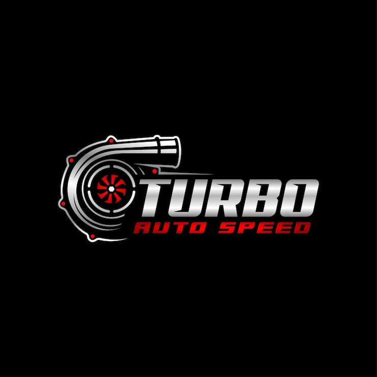 Vector ilustración de la plantilla del logotipo turbo automotriz