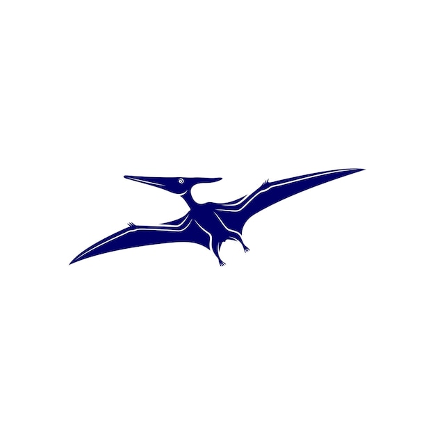 Ilustración de plantilla de símbolo de icono vectorial de diseño de logotipo de pterosaurios