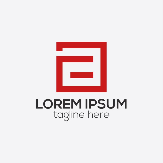 Ilustración de una plantilla de vector aislado del concepto de diseño de un logotipo de letra
