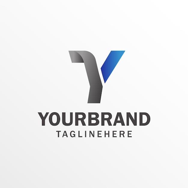 Ilustración de plantilla de vector de diseño de logotipo de letra Y