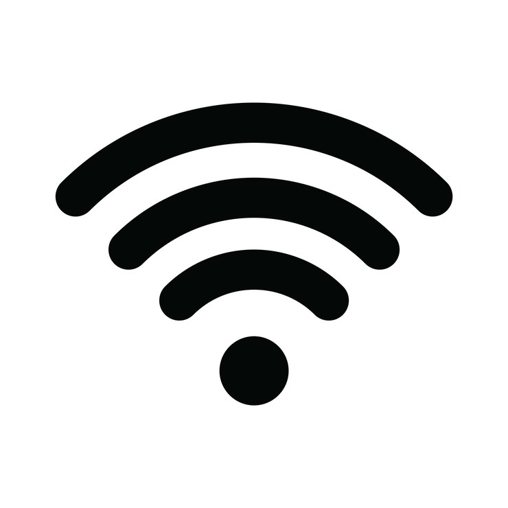 Vector ilustración de la plantilla vectorial del diseño del logotipo del icono de conexión wifi eps 10