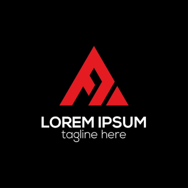 Ilustración de plantilla vectorial de diseño de logotipo de monograma abstracto de letras AA modernas