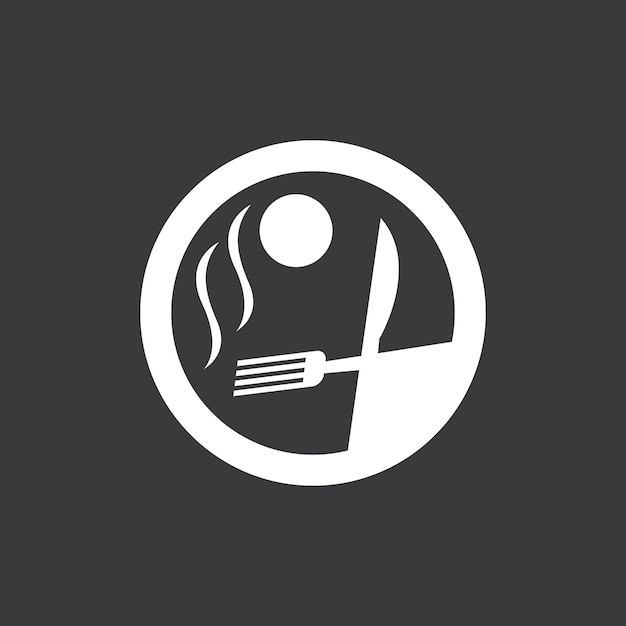 Ilustración de plantilla vectorial del logotipo del restaurante