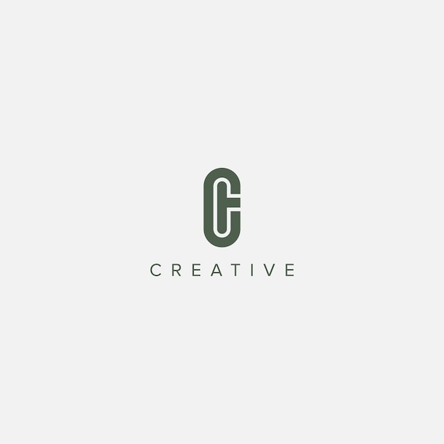 Ilustración de la plantilla vectorial de logotipo único de la letra del alfabeto moderno CT TC