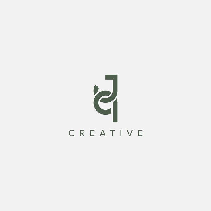 Vector ilustración de la plantilla vectorial de logotipo único de la letra del alfabeto moderno jq qj