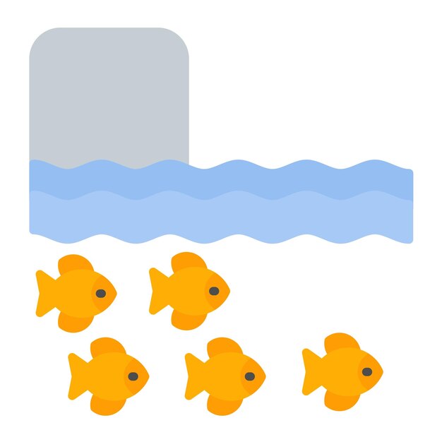 Ilustración de la playa de pesca en el río