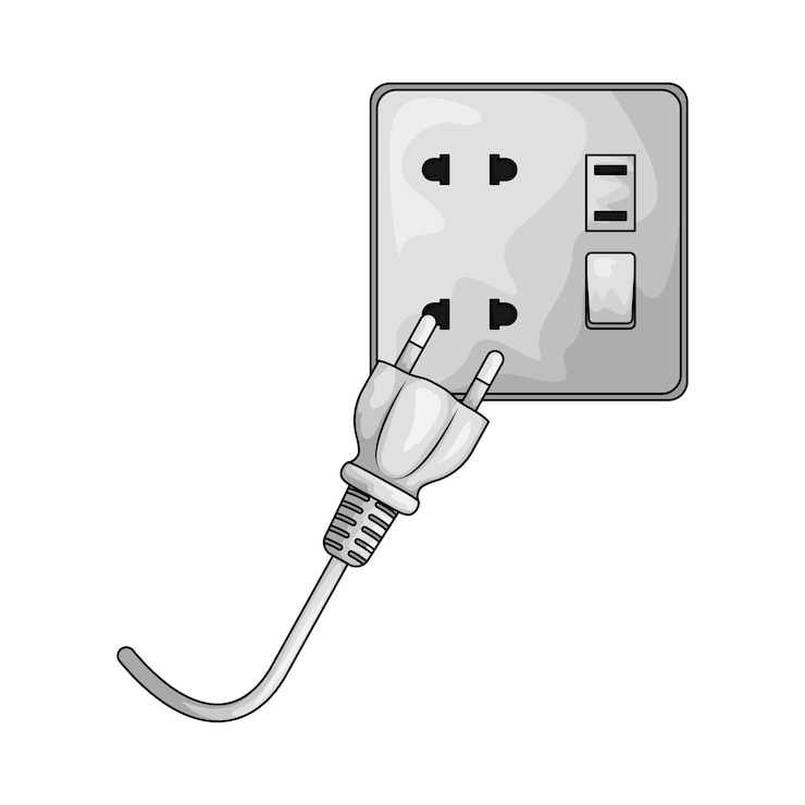 Vector ilustración plugado