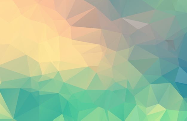 Ilustración poligonal pastel, que consiste en triángulos. Fondo geométrico en estilo origami con degradado. Diseño triangular para su negocio.
