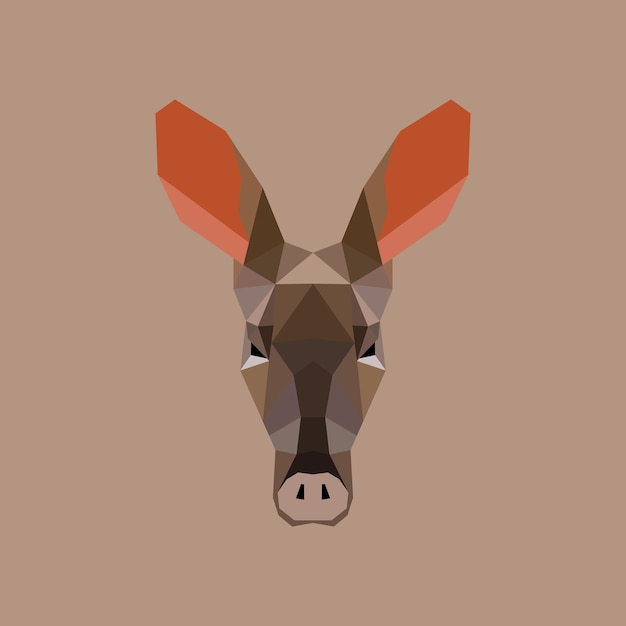 La ilustración del polígono Aardvark