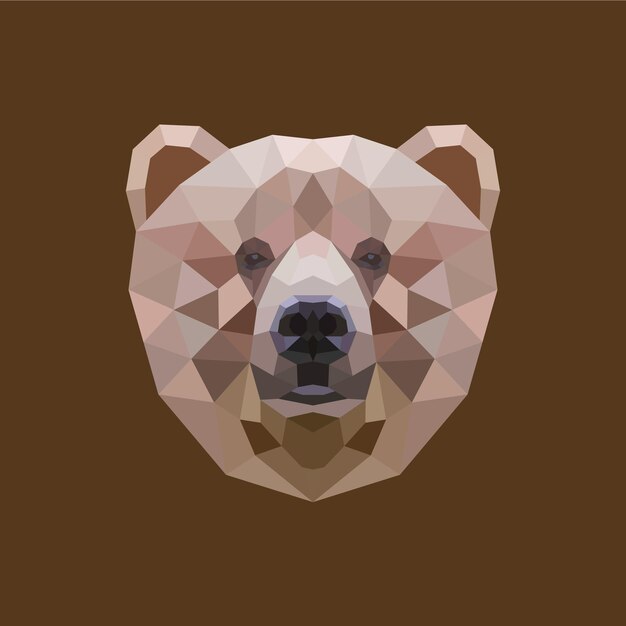 La ilustración del polígono Bear