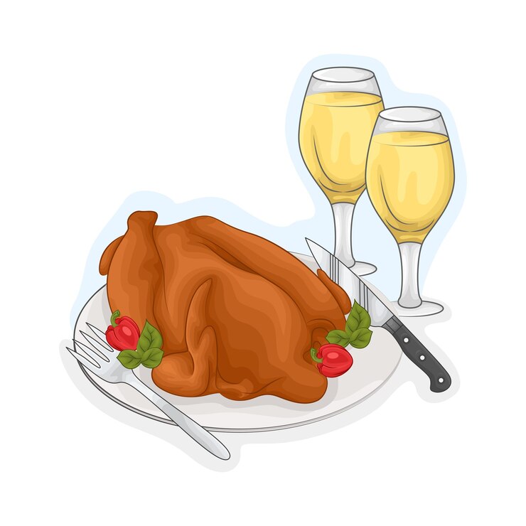 Vector ilustración de un pollo