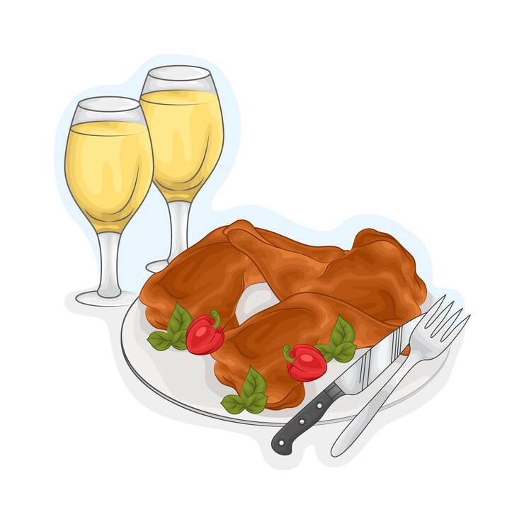 Vector ilustración de un pollo
