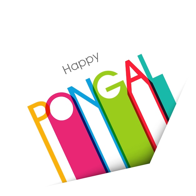 Ilustración de Pongal para la celebración de un festival de la comunidad hindú