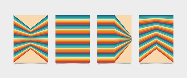 ilustración de póster de estilo años 60 o 70 perfecta para la decoración de paredes