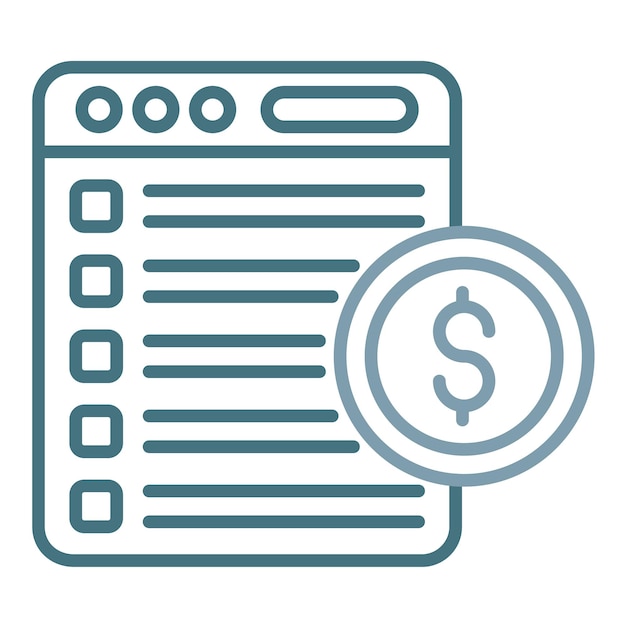 Ilustración de los precios planos