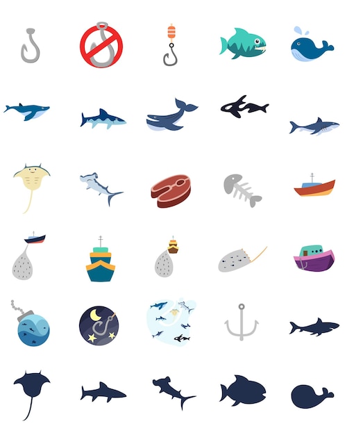 Ilustración de la prohibición de la pesca ilegal