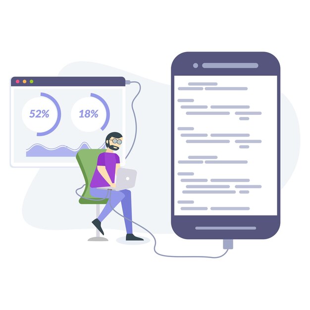 Ilustración de prueba de código utilizable tanto para ios como para web