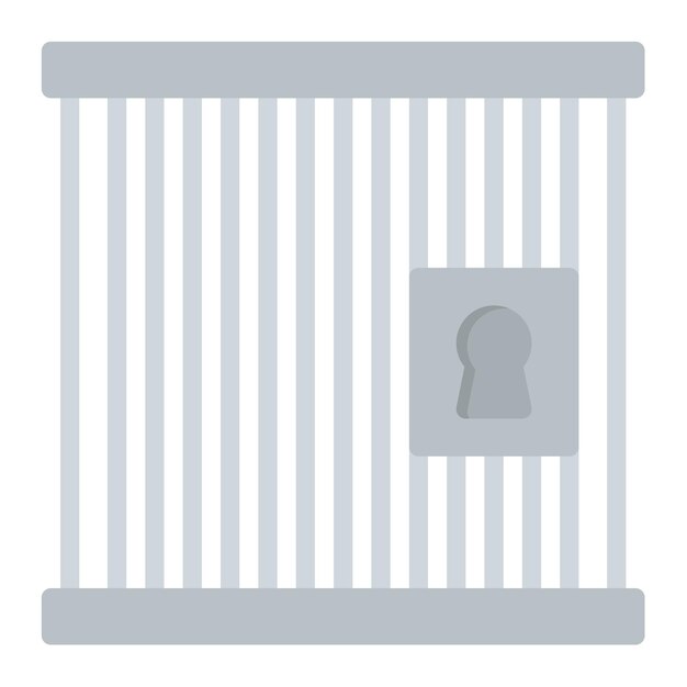 Ilustración de la puerta plana de la cárcel