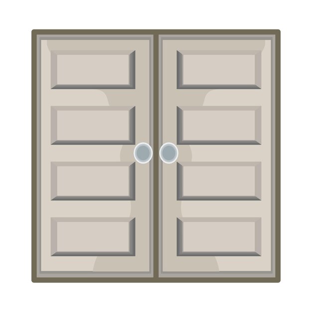 Vector ilustración de la puerta