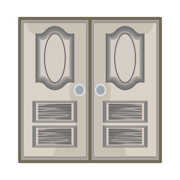 Vector ilustración de la puerta