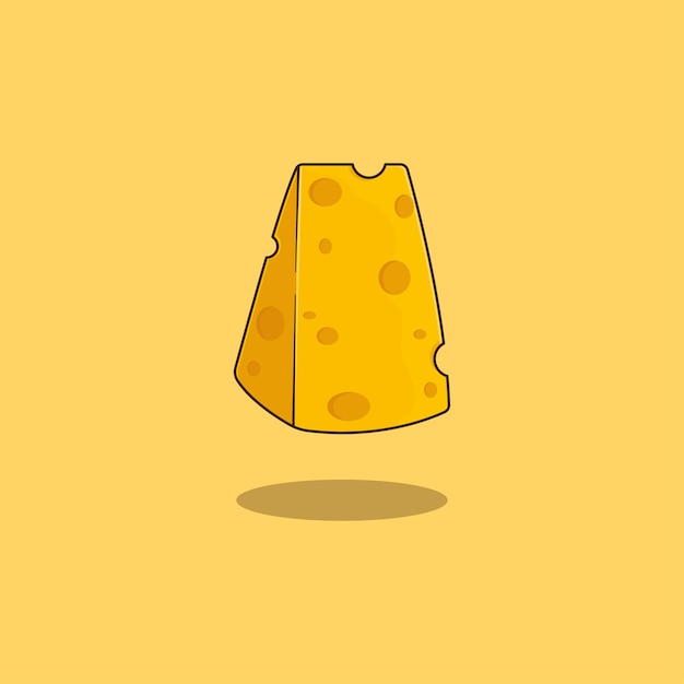 Ilustración del queso amarillo