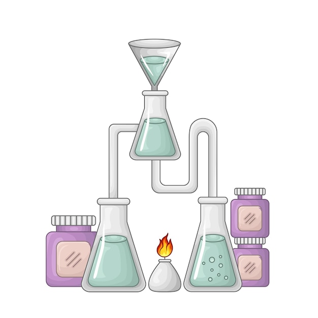 Ilustración de química