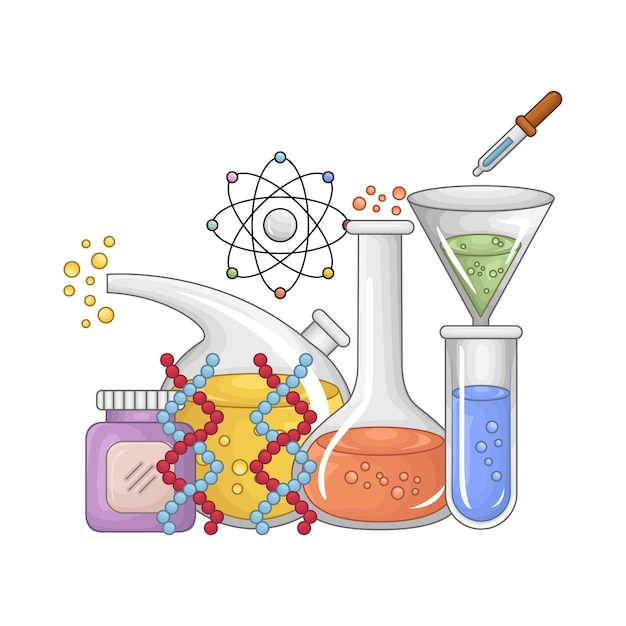Ilustración de química