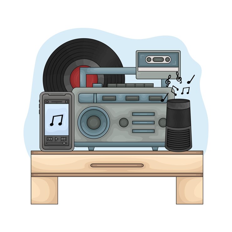 Vector ilustración de la radio