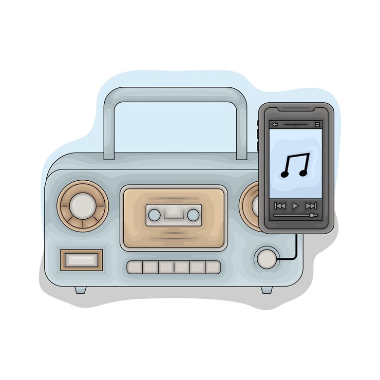 Vector ilustración de la radio