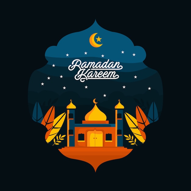 Vector ilustración de ramadán kareem