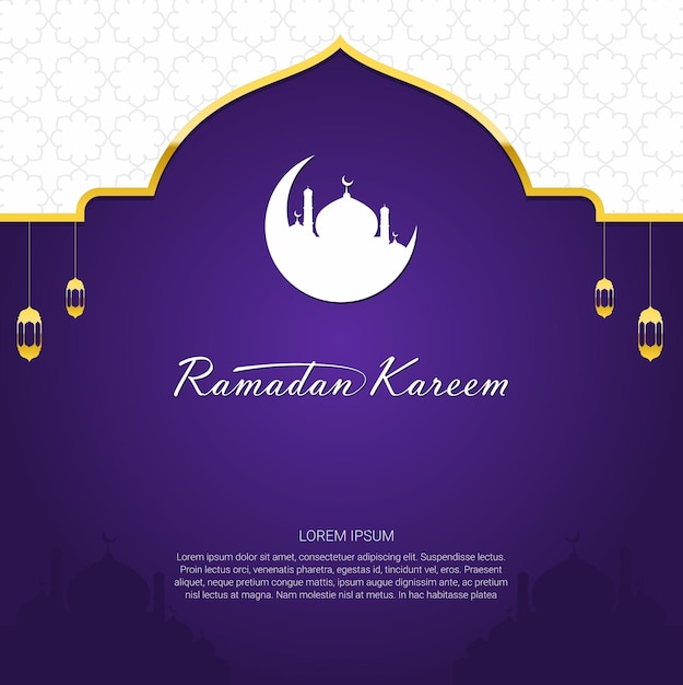 Vector ilustración ramadan kareem