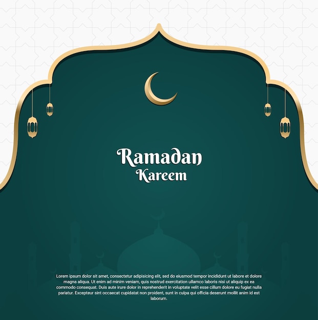 Vector ilustración ramadan kareem