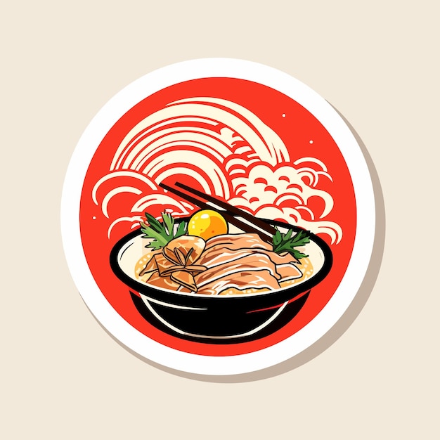 Vector ilustración de ramen