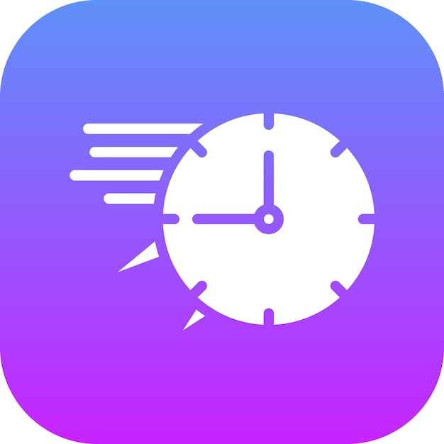Ilustración rápida del icono del vector de tiempo del conjunto de iconos de hora y fecha