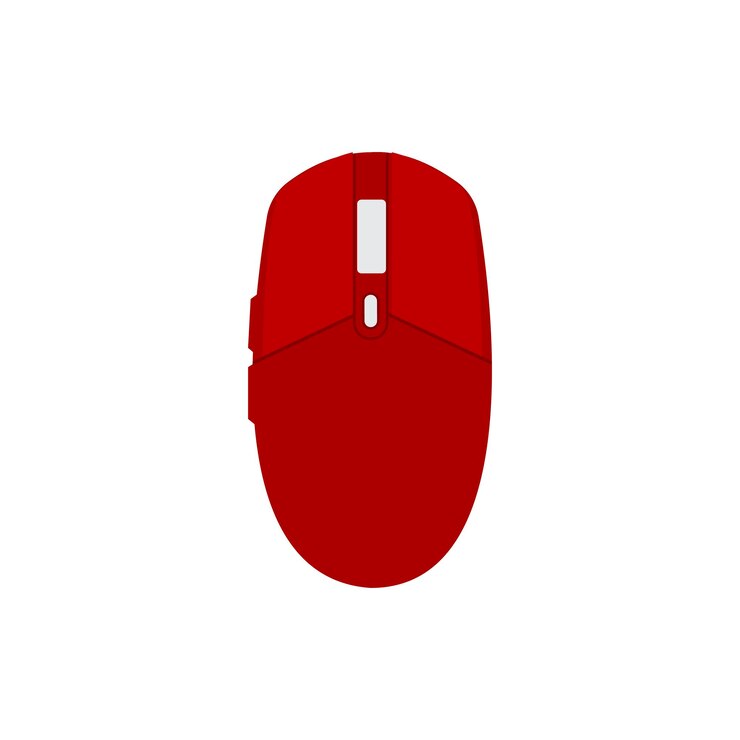 Vector ilustración de un ratón de juego ratón con cable y inalámbrico logotipos e iconos de ratón de computadora