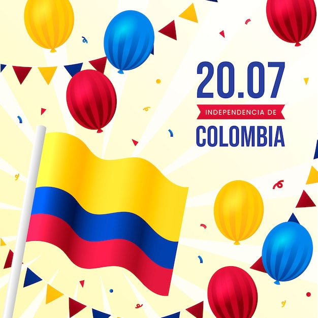 Ilustración realista del 20 de julio